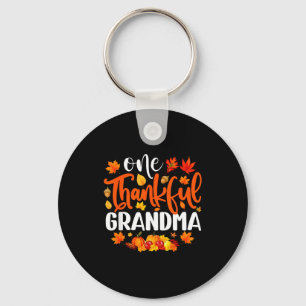 Een dankbare oma Funny Fall Herfst Thanksgiving Sleutelhanger