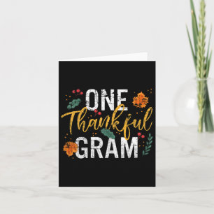 Een dankbare Oma Gram Schattigee Herfst Thanksgivi Kaart