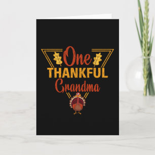 Een dankbare oma Thanksgiving Nana oma Kaart
