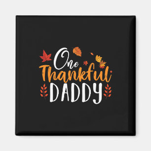 Een dankbare papa leuk Thanksgiving vader Herfst a Magneet