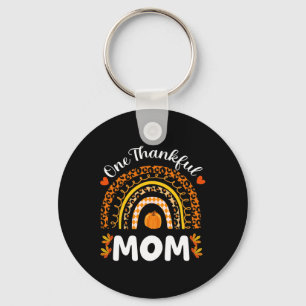 Een dankbare Thanksgiving van mama Rainbow Herfst Sleutelhanger