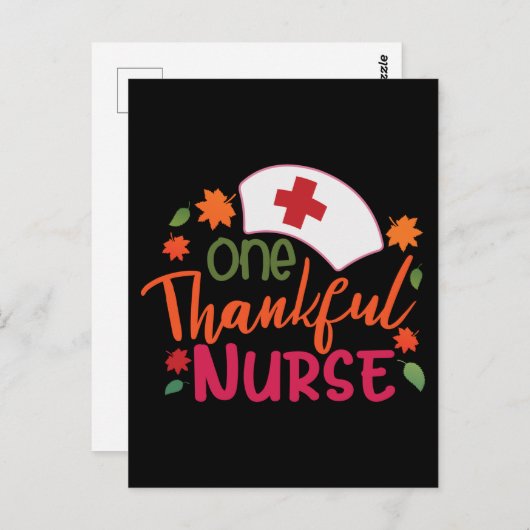 Een Dankbare Verpleegster Waardering Thanksgiving Briefkaart (Voorkant / Achterkant)