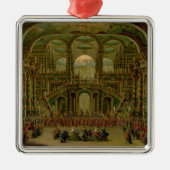Een dans in een Barok Rococo-paleis Metalen Ornament (Voorkant)