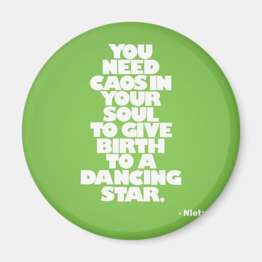 Een dansende ster magneet (Voorkant)