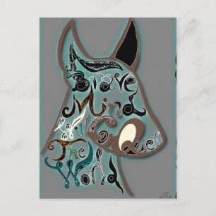 Een dappere geest zal de wereld veroveren briefkaart