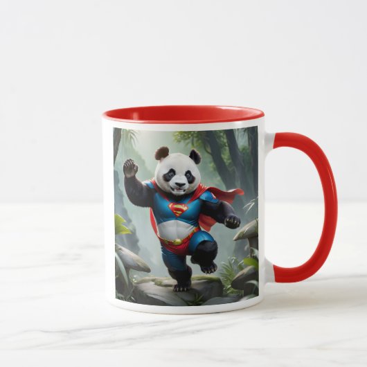 Een dappere panda. mok (Rechts)