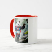 Een dappere panda. mok (Voorkant links)
