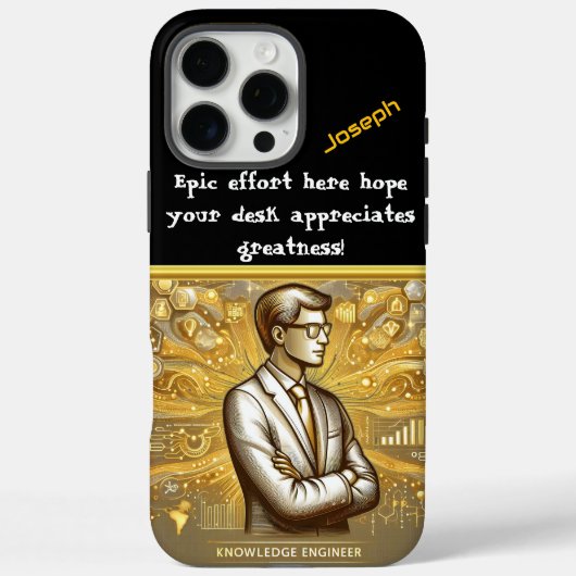 Een datawetenschapper visualiseert kennis bij zons Case-Mate iPhone case (Achterkant)