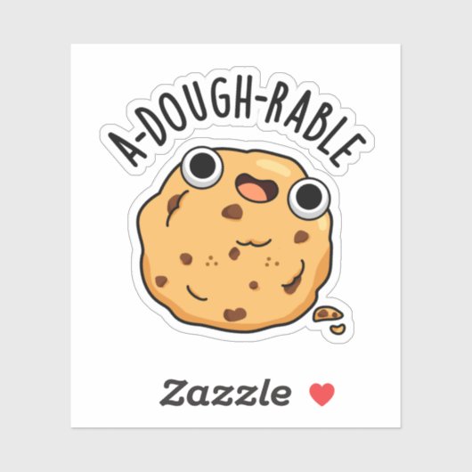 Een deegbaar Funny Cookie Pun Sticker (Vel)