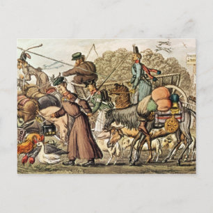 Een deel van de geallieerden die Parijs binnenkome Briefkaart