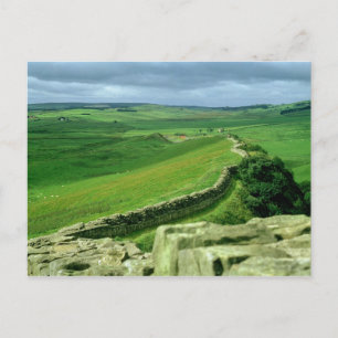Een deel van de muur van Hadrian, 2e eeuw AD (stee Briefkaart