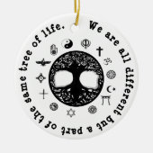 Een deel van dezelfde levensboom keramisch ornament (Voorkant)
