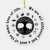 Een deel van dezelfde levensboom keramisch ornament (Achterkant)