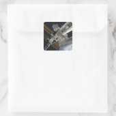 Een deel van het internationale ruimtestation 3 vierkante sticker (Tas)