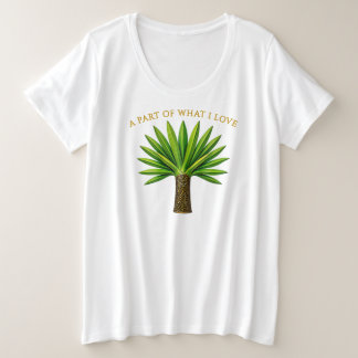 Een deel van wat ik liefheb palmplant T-shirt voor