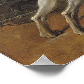 Een Deer Chased door Honden, 1725 Poster (Hoek)