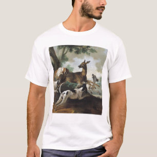 Een Deer Chased door Honden, 1725 T-shirt