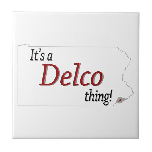 Een Delco-ding (R) Tegeltje (Voorkant)