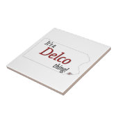 Een Delco-ding (R) Tegeltje (Zijkant)