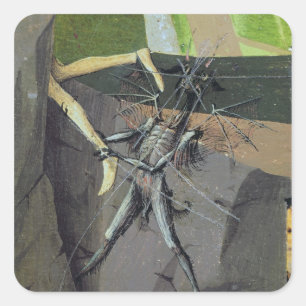 Een demon uit de 'Coronation of the Virgin' Vierkante Sticker