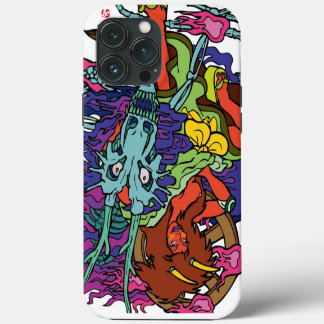Een demonenworstelaar. 般若レスラー iPhone 13 pro max hoesje