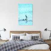Een denker canvas afdruk (Insitu (Slaapkamer))