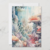 Een-der het Zee Leven 1e Verjaardag Kaart (Achterkant)