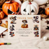 Een-Derfully Spooky Westerne Halloween Eerste Gebo Bedankkaart