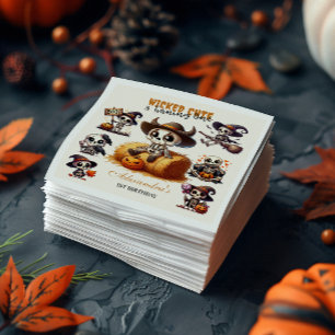 Een-Derfully Spooky Westerne Halloween Eerste Gebo Servet