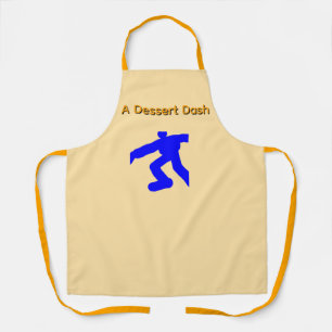 Een Dessert Dash Cream Schort Sinaasappel Riemen