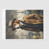 Een detective beagle hond in Parijs in 1920 Tissuepapier (Voorkant)