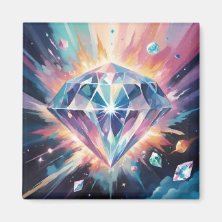 Een diamant in de ruimte magneet