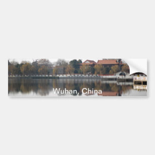 Een dierentuinpark in Wuhan, China Bumpersticker