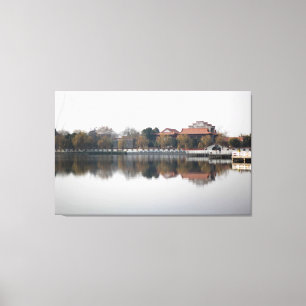 Een dierentuinpark in Wuhan, China Canvas Afdruk