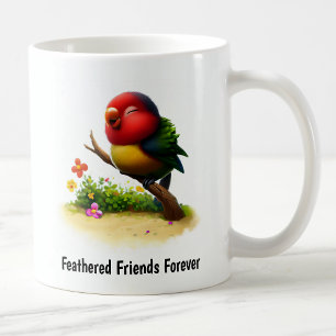 Een digitaal schilderij van een Schattigee Collare Koffiemok