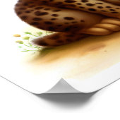 Een digitaal schilderij van een Schattigee jonge O Poster (Hoek)