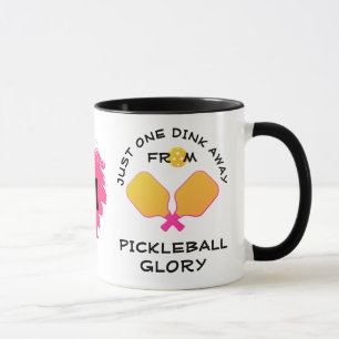 ÉÉN DINK AWAY Monogram Pickleball Mok