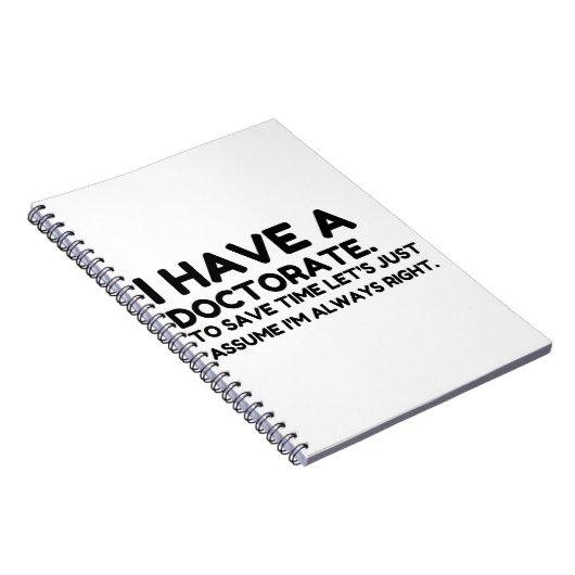 EEN DOCTORAAT HEBBEN NOTITIEBOEK (Rechterzijde)