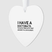 EEN DOCTORAAT HEBBEN ORNAMENT (voorkant)