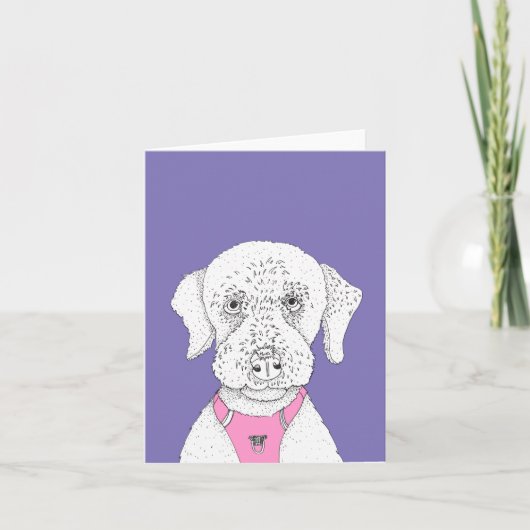 Een doedel genaamd perzik kaart (Voorkant)