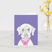 Een doedel genaamd perzik kaart (Gele Bloem)