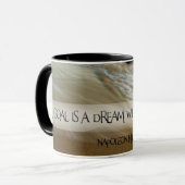 Een doel is een droom mok (Voorkant links)