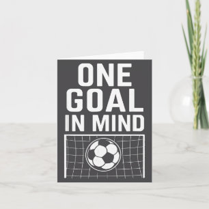 Eén doel voor ogen - Voetbal Thema & Motiverend Kaart
