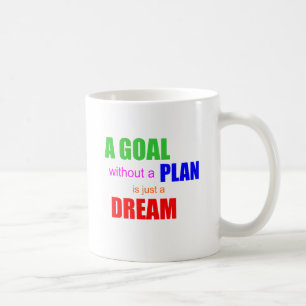Een doel zonder plan is slechts een Mok voor een d