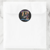 Een dollar-AP-rotsblok, een dollar-AP-rotsblok, br Ronde Sticker (Tas)