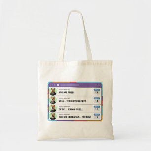 Een domme baas die per ongeluk mensen ontslaat tote bag