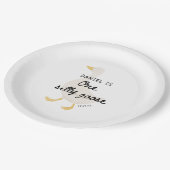 Eén domme gans 1e verjaardagsfeest cadeautje papieren bordje (Gekanteld)