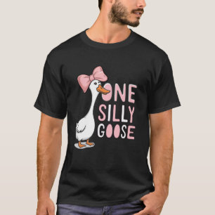 Eén domme gans Grappige 1e Eerste verjaardag meisj T-shirt