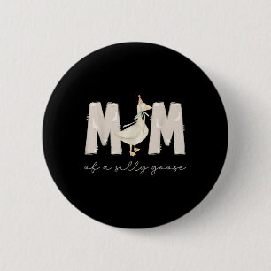 Een domme gans mama 1e eerste verjaardag familie 2 ronde button 5,7 cm