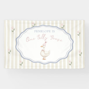 Een domme gans meisje 1e verjaardag spandoek